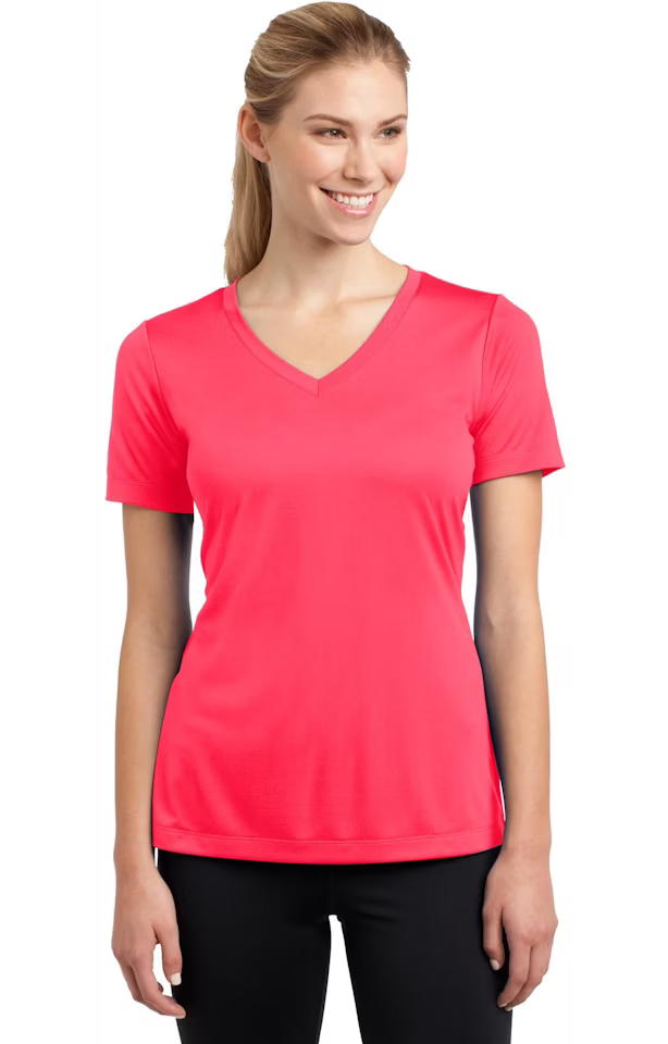 Custom Women's V-Neck T-Shirt - Competitor - Sport-Tek LST353