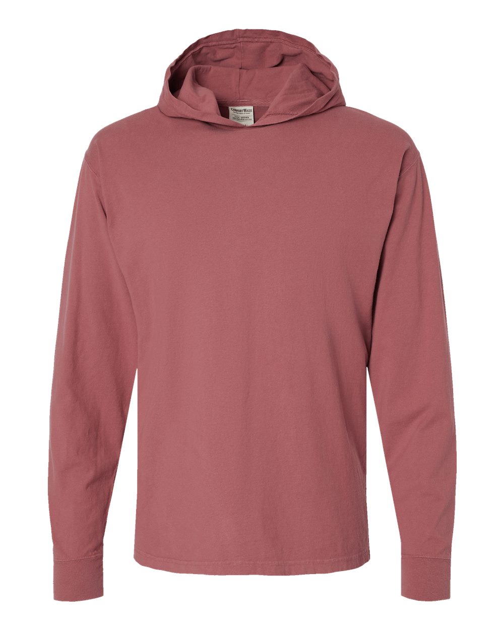 Hanes GDH280 - Unisex Garment-Dyed Jersey Hooded Long Sleeve T-Shirt