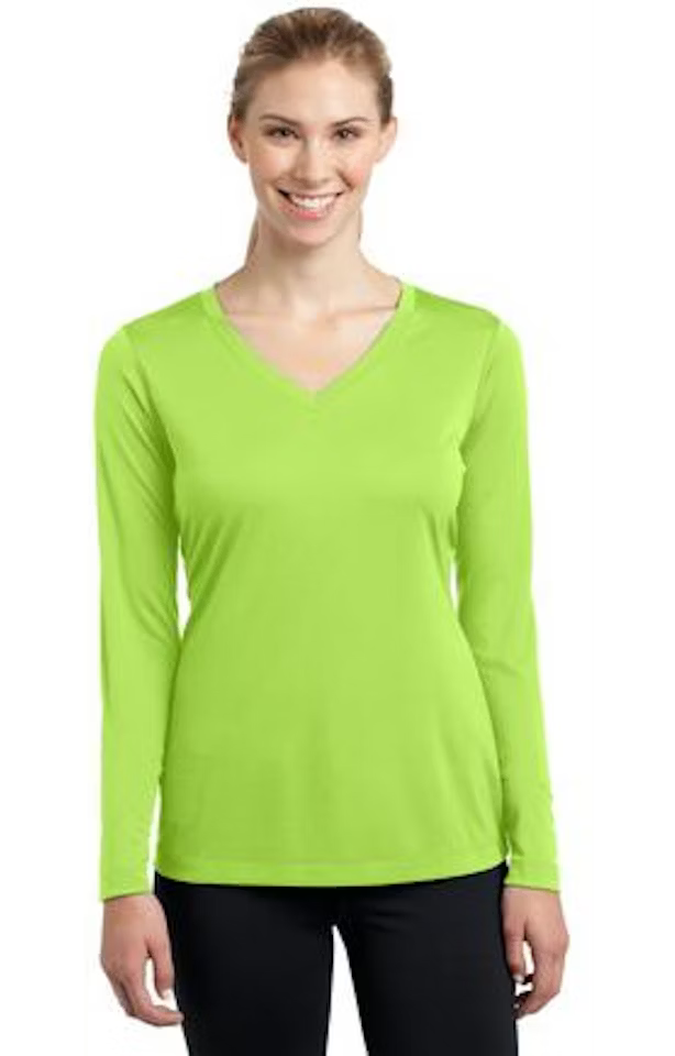 Custom Women's Long Sleeve V-Neck T-Shirt - Competitor - Sport-Tek LST353LS