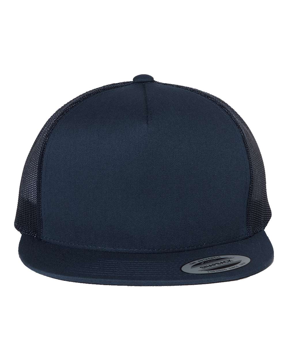 Custom Trucker Cap - 5-Panel Flat Bill - Yupoong 6006