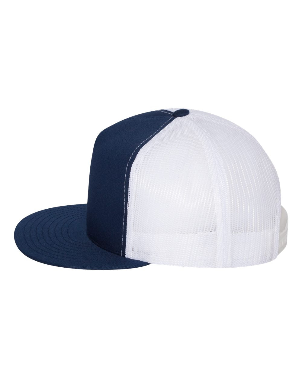 Custom Trucker Cap - 5-Panel Flat Bill - Yupoong 6006