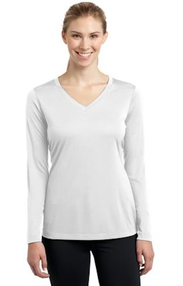 Custom Women's Long Sleeve V-Neck T-Shirt - Competitor - Sport-Tek LST353LS