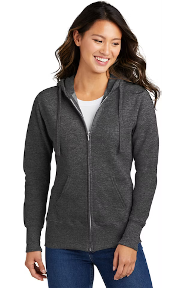 Custom Women's Full-Zip Hoodie - Port & Company LPC78ZH