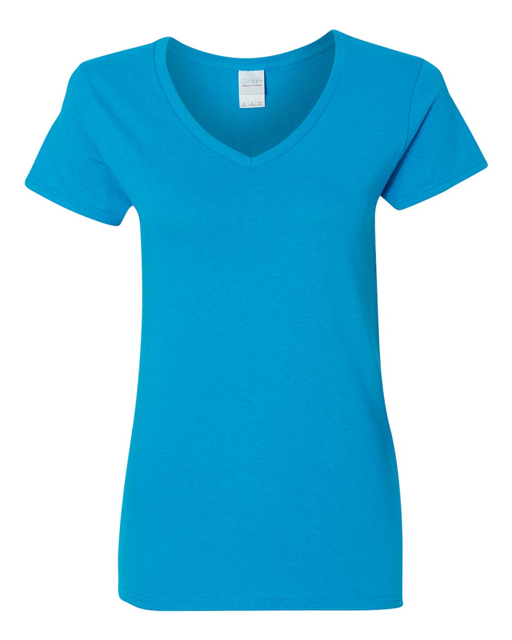 Custom Women's V-Neck T-Shirt - Heavy Cotton - Gildan G500VL