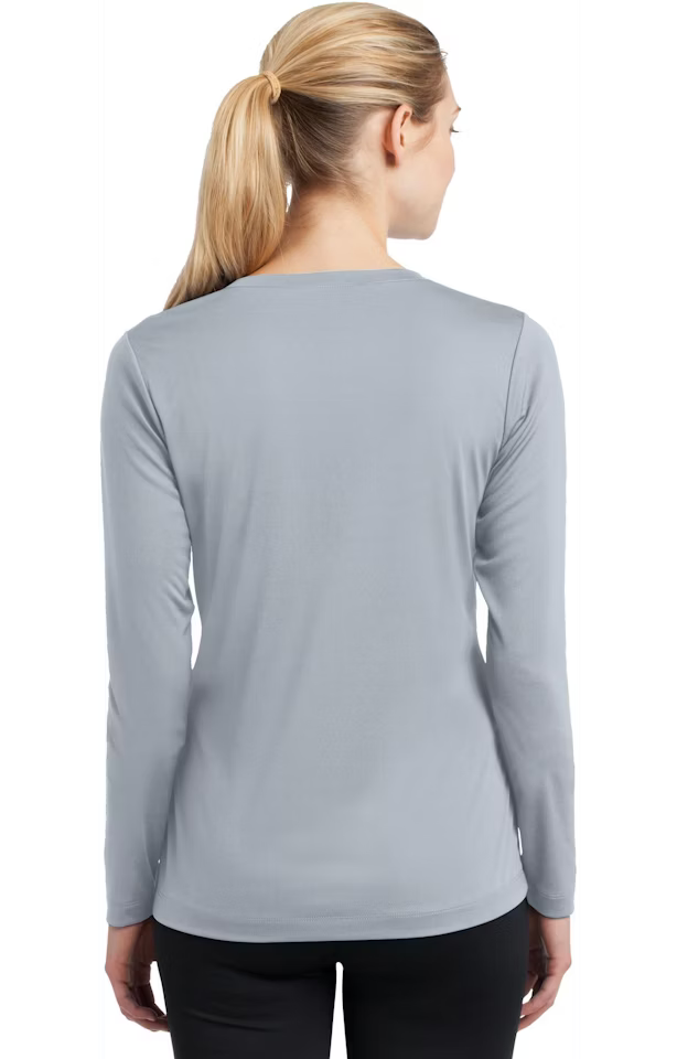 Custom Women's Long Sleeve V-Neck T-Shirt - Competitor - Sport-Tek LST353LS