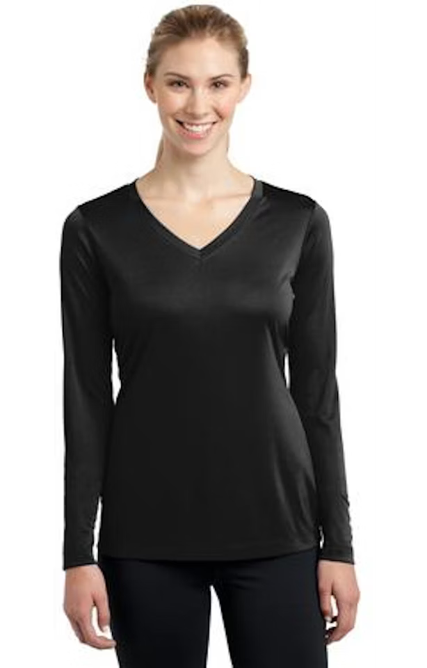 Custom Women's Long Sleeve V-Neck T-Shirt - Competitor - Sport-Tek LST353LS