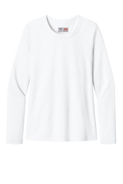 Custom Women's Long Sleeve Crew Shirt - Cooling Performance  - A4 NW3002