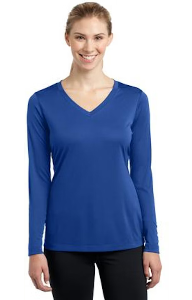 Custom Women's Long Sleeve V-Neck T-Shirt - Competitor - Sport-Tek LST353LS