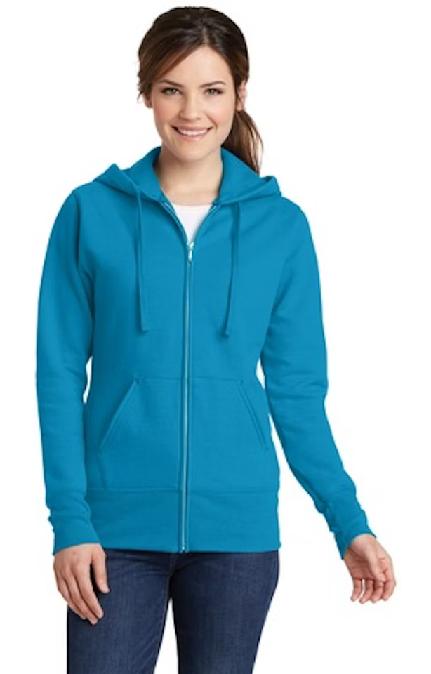 Custom Women's Full-Zip Hoodie - Port & Company LPC78ZH