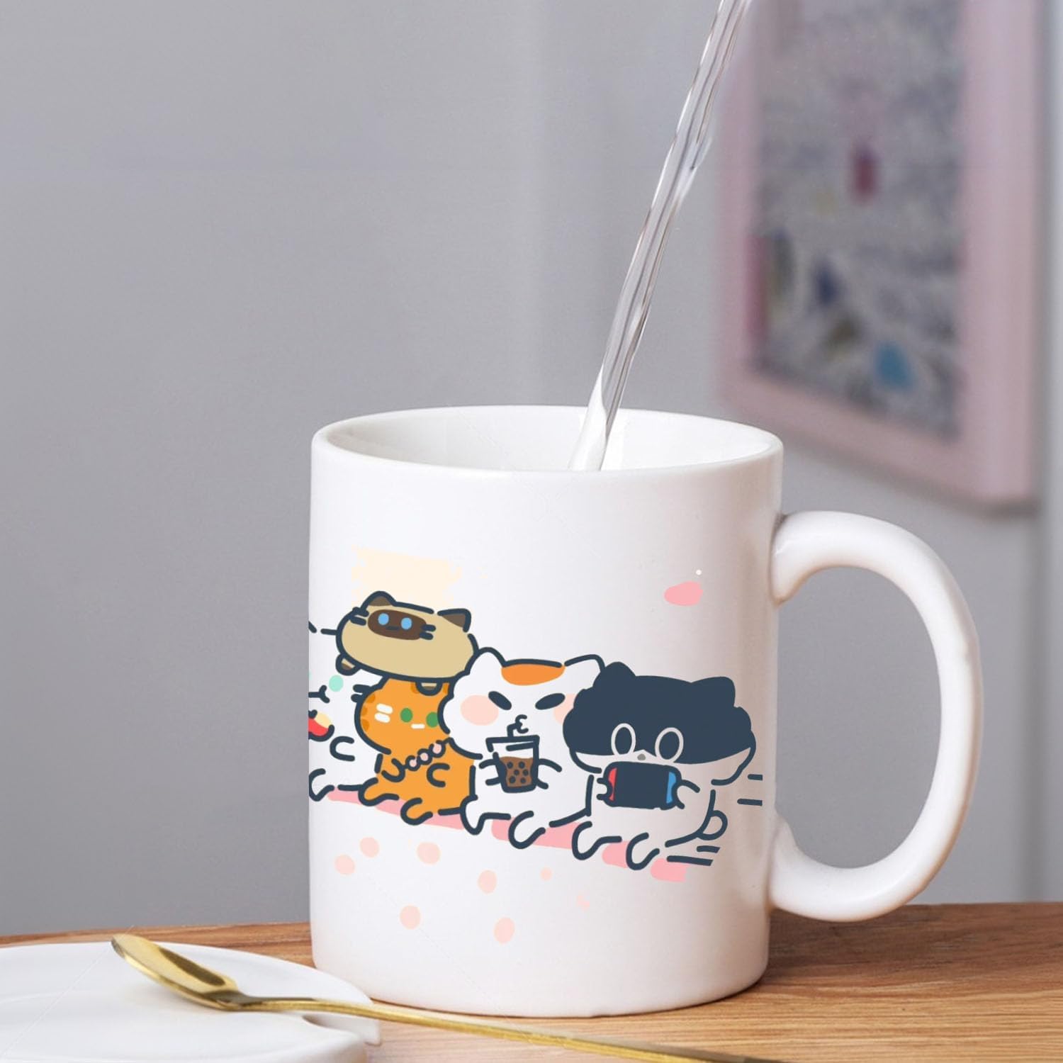 Sublimation Mugs, 11oz White Coffee Cup, Ceramic Machine Washable