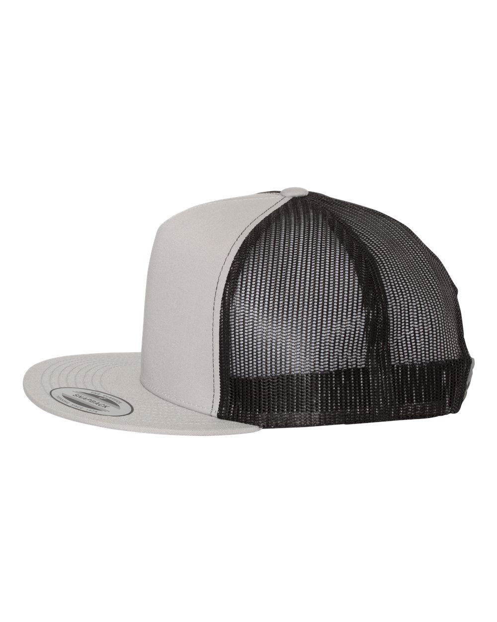 Custom Trucker Cap - 5-Panel Flat Bill - Yupoong 6006