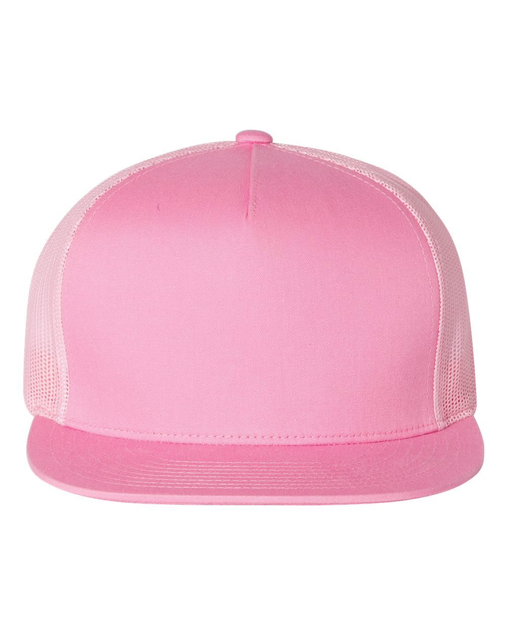 Custom Trucker Cap - 5-Panel Flat Bill - Yupoong 6006