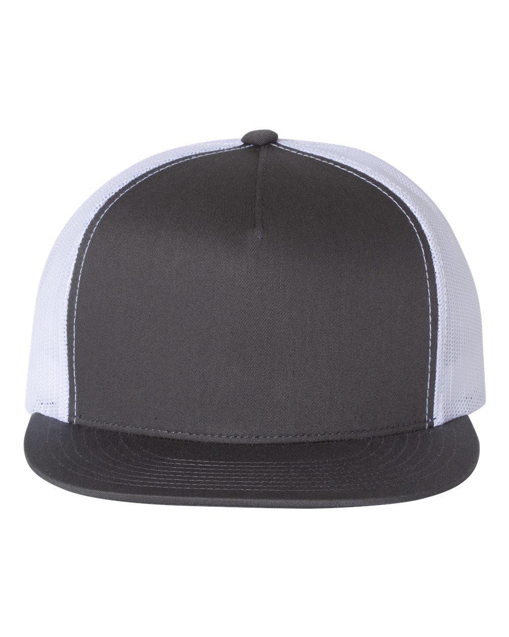 Custom Trucker Cap - 5-Panel Flat Bill - Yupoong 6006