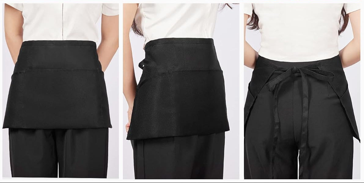 Custom Server Apron with 3 Pockets