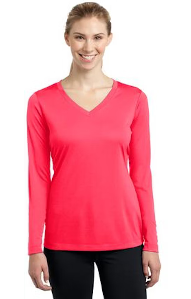 Custom Women's Long Sleeve V-Neck T-Shirt - Competitor - Sport-Tek LST353LS