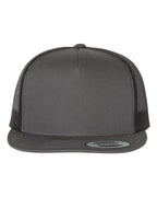 Yupoong 6006 - Unisex 5-Panel Flat Bill Trucker Cap