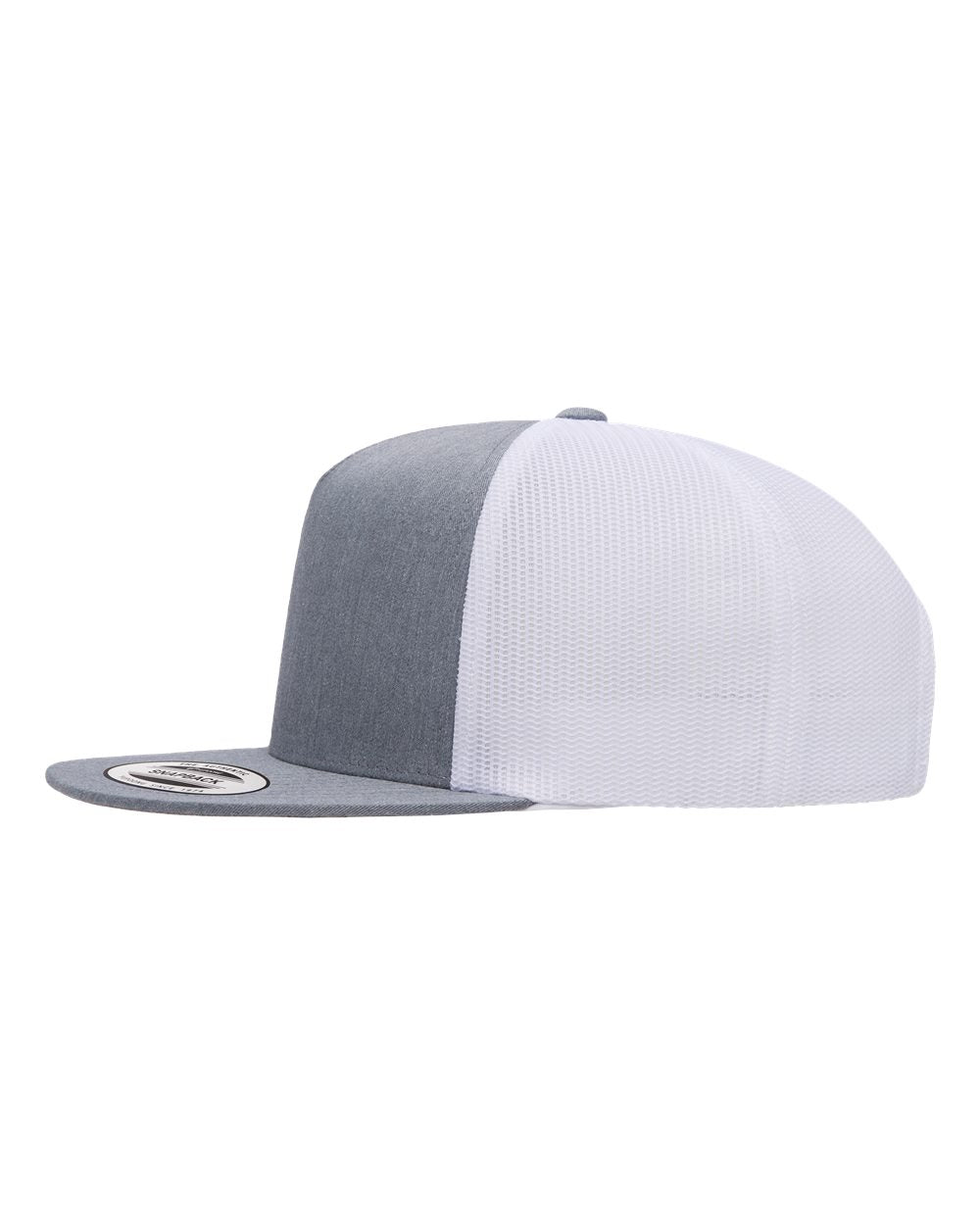 Custom Trucker Cap - 5-Panel Flat Bill - Yupoong 6006