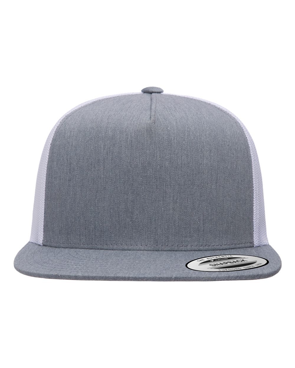 Custom Trucker Cap - 5-Panel Flat Bill - Yupoong 6006