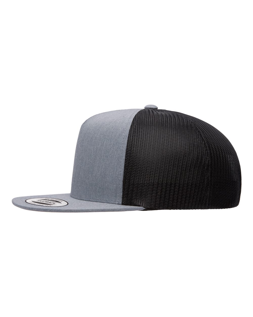 Custom Trucker Cap - 5-Panel Flat Bill - Yupoong 6006