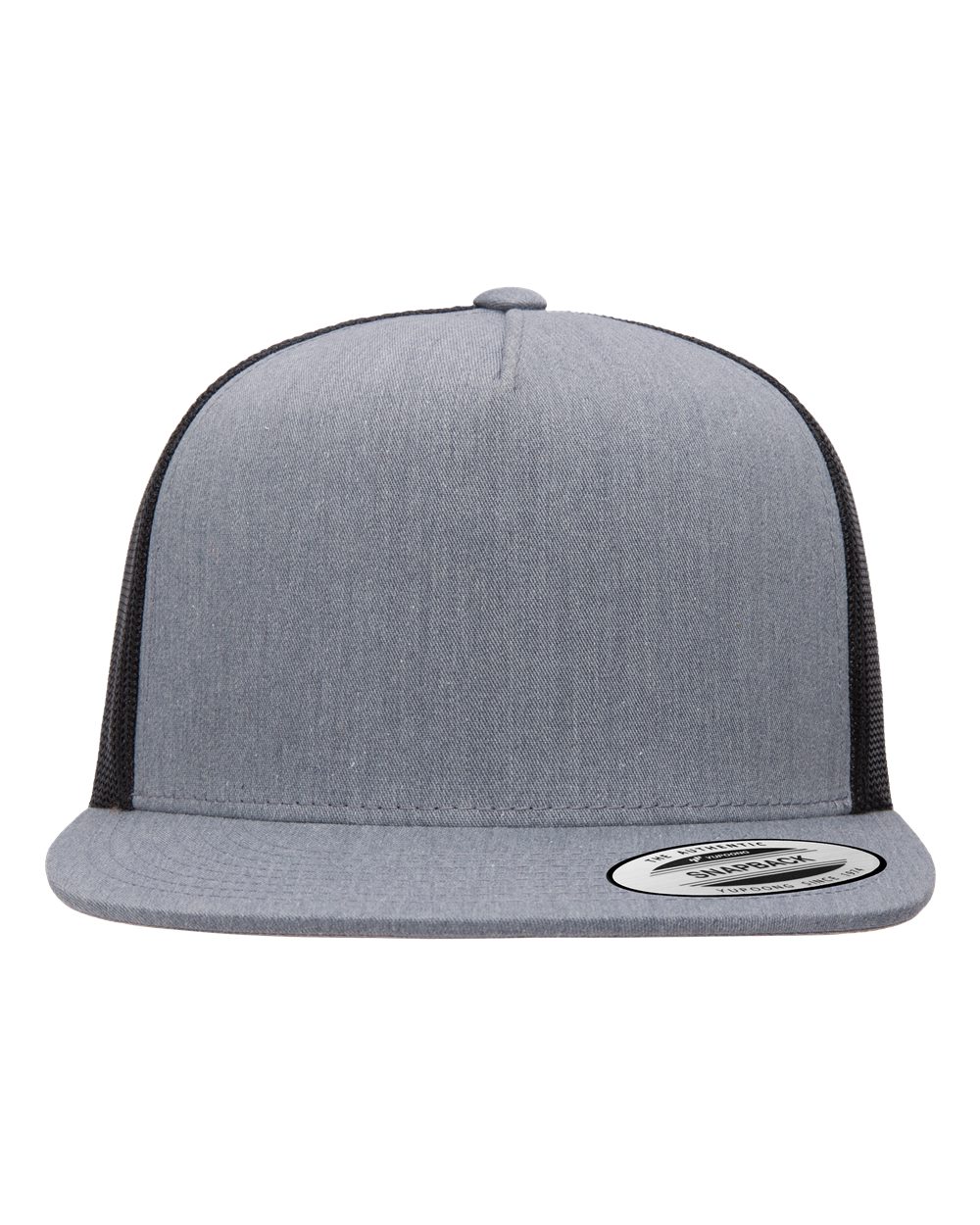 Custom Trucker Cap - 5-Panel Flat Bill - Yupoong 6006