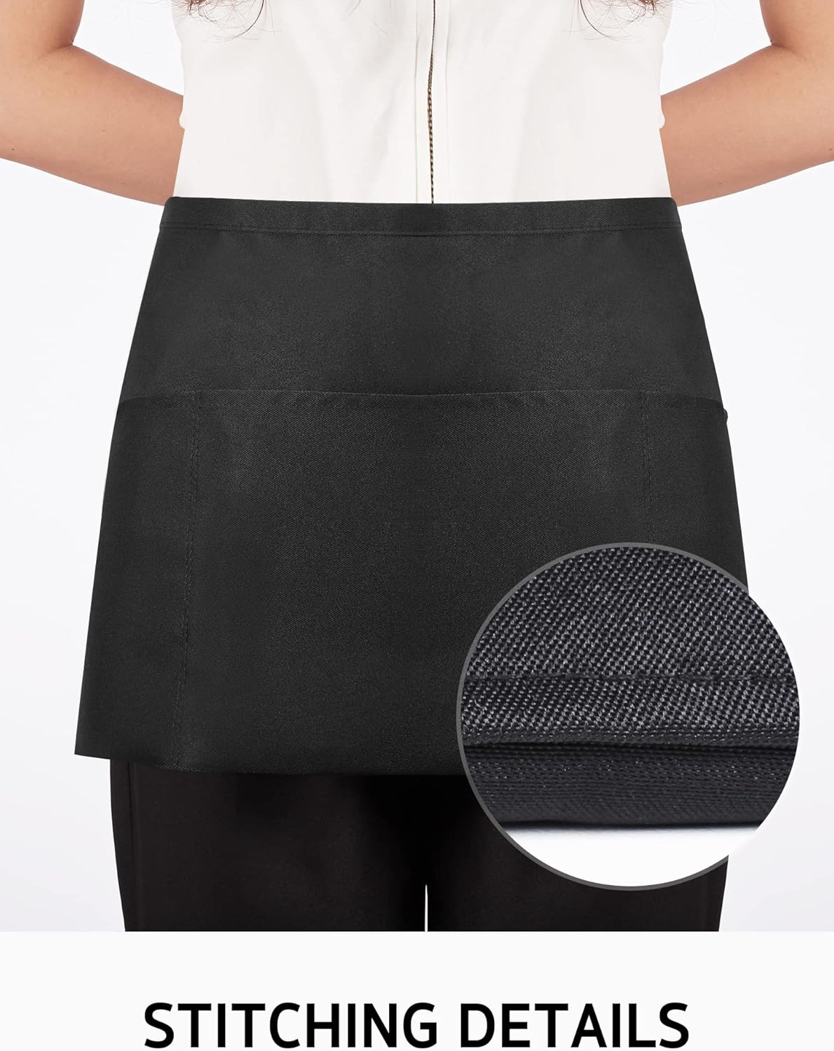 Custom Server Apron with 3 Pockets