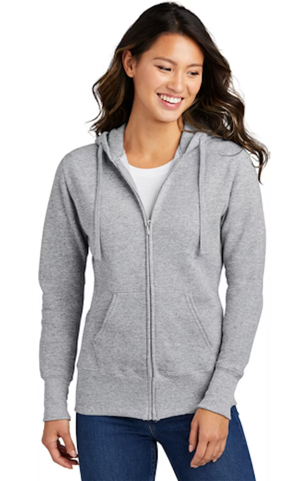 Custom Women's Full-Zip Hoodie - Port & Company LPC78ZH