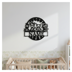 Custom Safari Nursery Name Sign