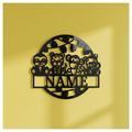 Custom Safari Nursery Name Sign