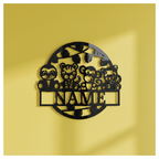 Custom Safari Nursery Name Sign