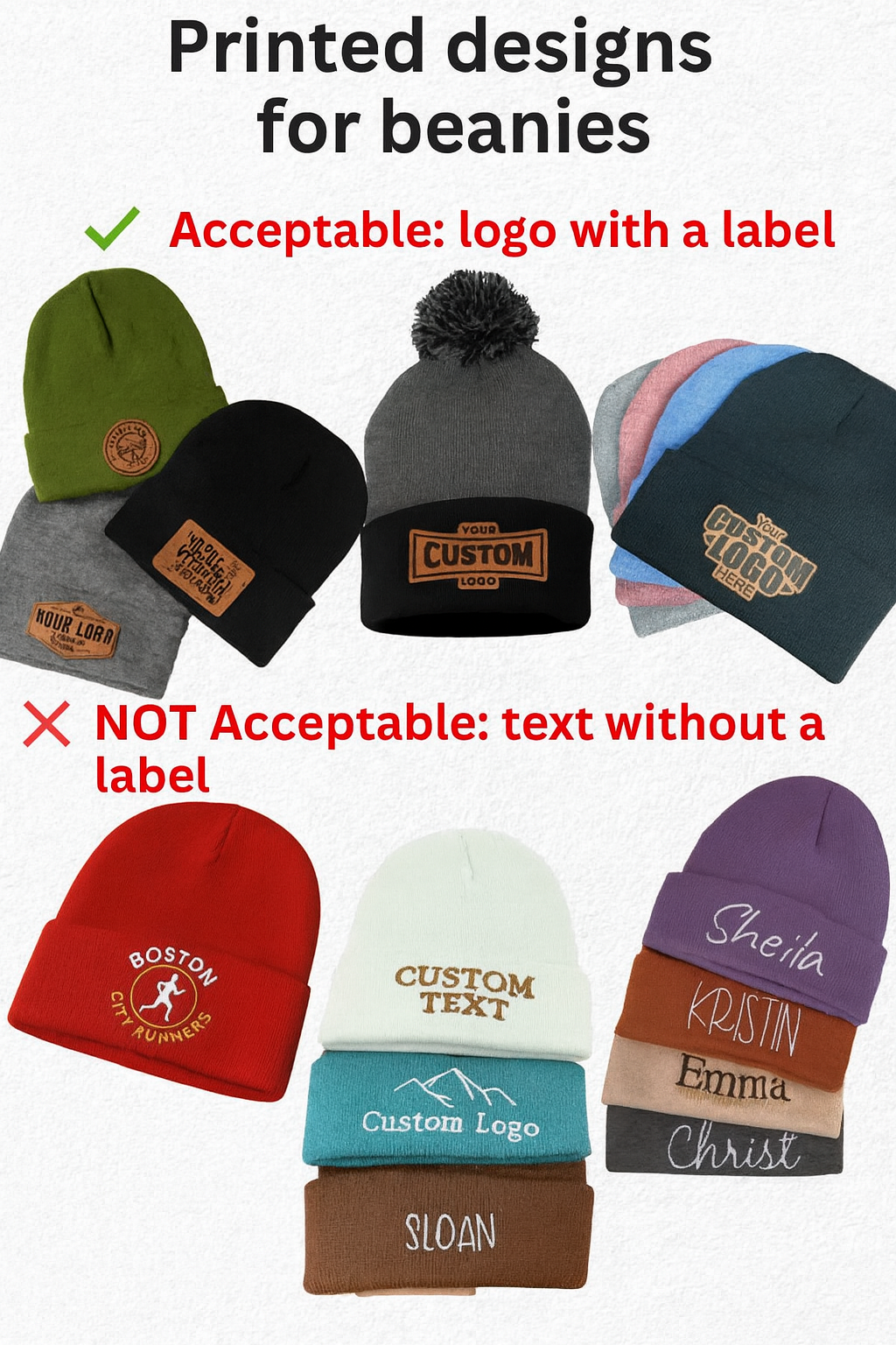 Custom Knit Cap for Mens and Womens- CP90