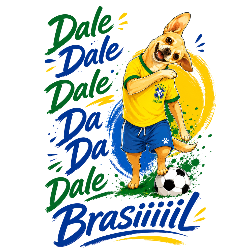 Men's Brasil "Dale Vira-Lata Caramelo" T-Shirt