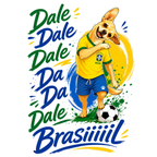 Men's Brasil "Dale Vira-Lata Caramelo" T-Shirt