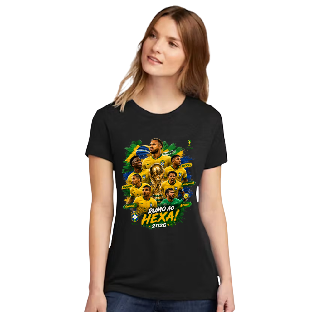 Women's Brasil "Rumo ao Hexa" 2026 Graphic T-Shirt
