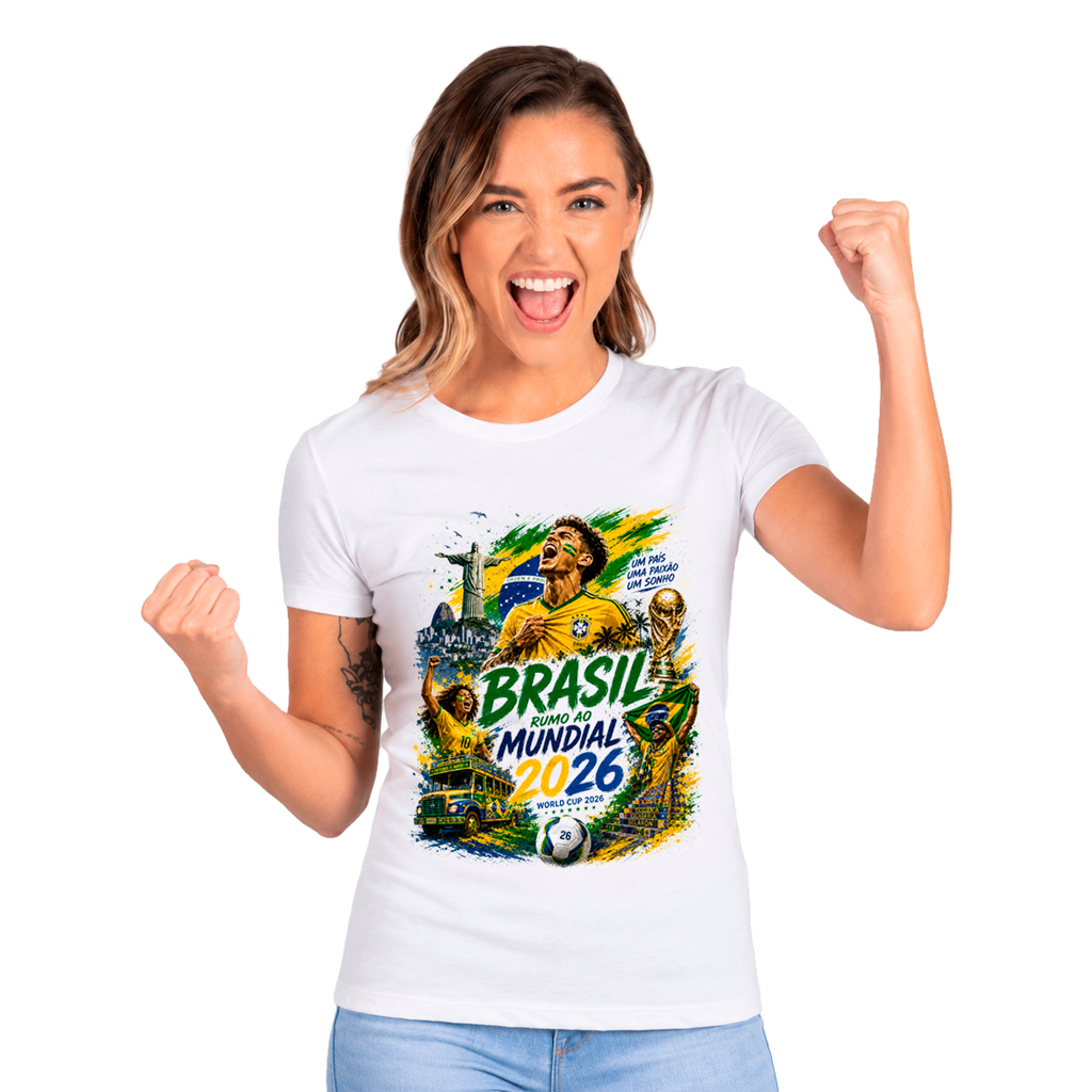 Women's Brasil "Rumo ao Mundial 2026" T-Shirt
