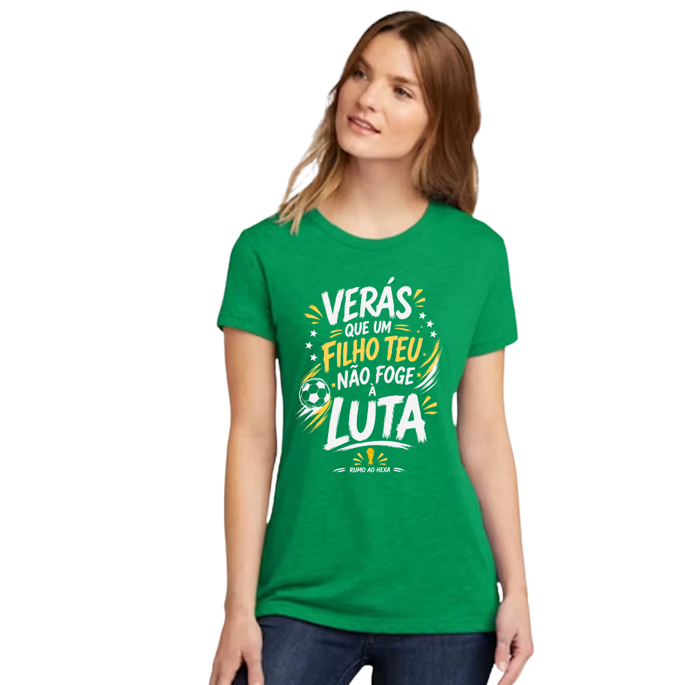 Women's Brasil "Filho Teu Não Foge à Luta" 2026 Graphic T-Shirt