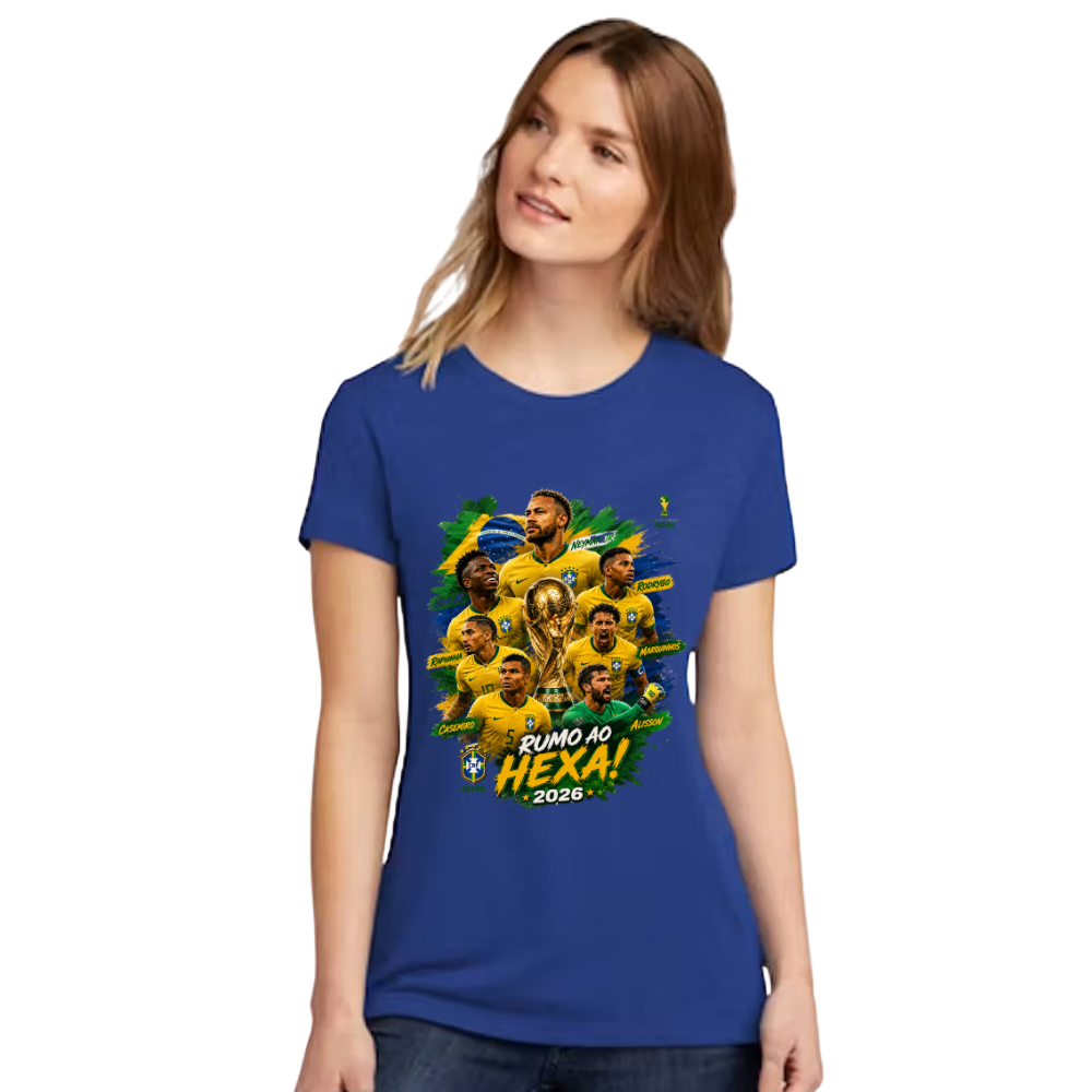 Women's Brasil "Rumo ao Hexa" 2026 Graphic T-Shirt