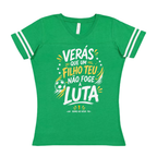 Women's Brasil "Filho Teu Não Foge à Luta" V-Neck Shirt