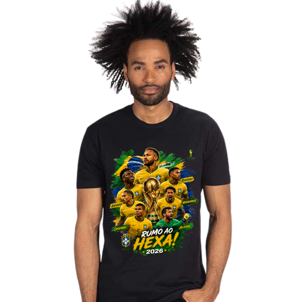 Men's Brasil "Rumo ao Hexa" 2026 Graphic T-Shirt