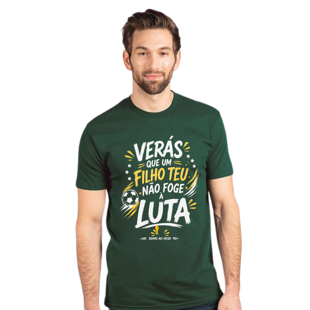 Men's Brasil "Filho Teu Não Foge à Luta" 2026 Graphic T-Shirt