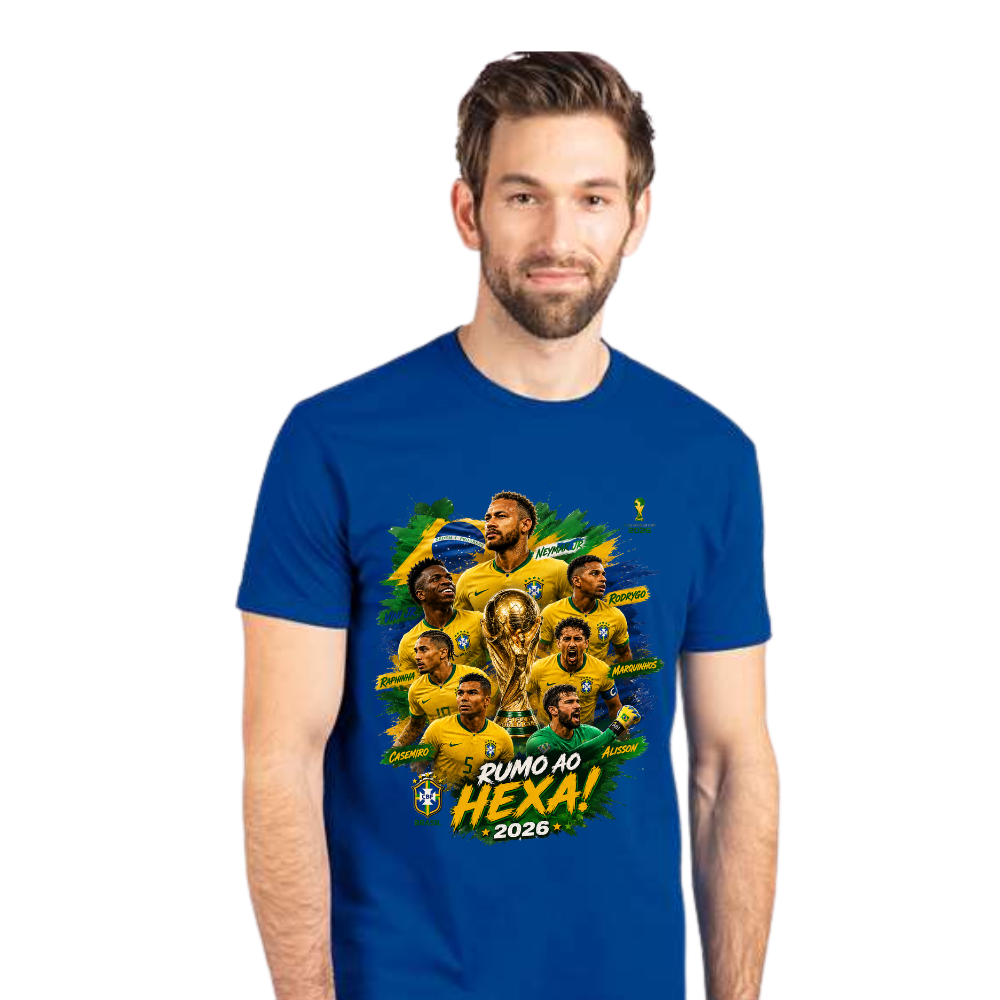 Men's Brasil "Rumo ao Hexa" 2026 Graphic T-Shirt