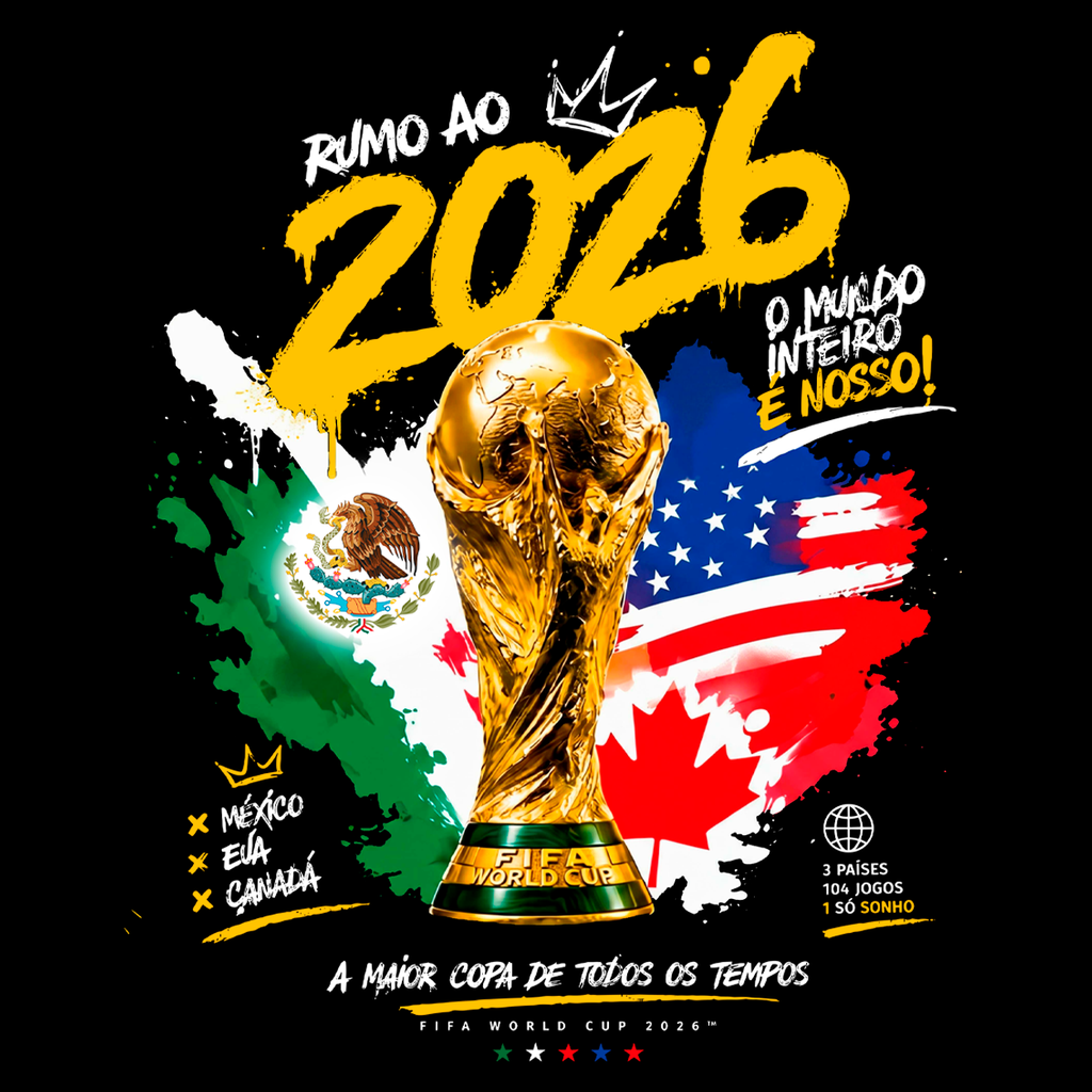 Men's Brasil "O Mundo é Nosso" T-Shirt