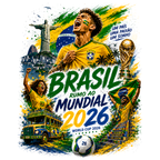 Men's Brasil "Rumo ao Mundial 2026" T-Shirt