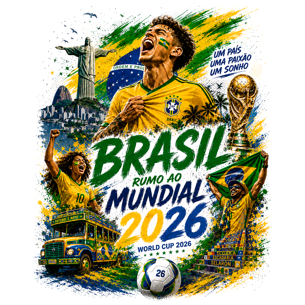 Women's Brasil "Rumo ao Mundial 2026" T-Shirt