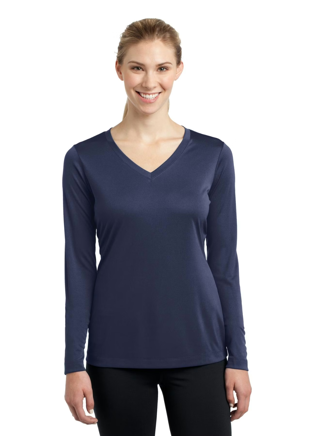 Custom Women's Long Sleeve V-Neck T-Shirt - Competitor - Sport-Tek LST353LS