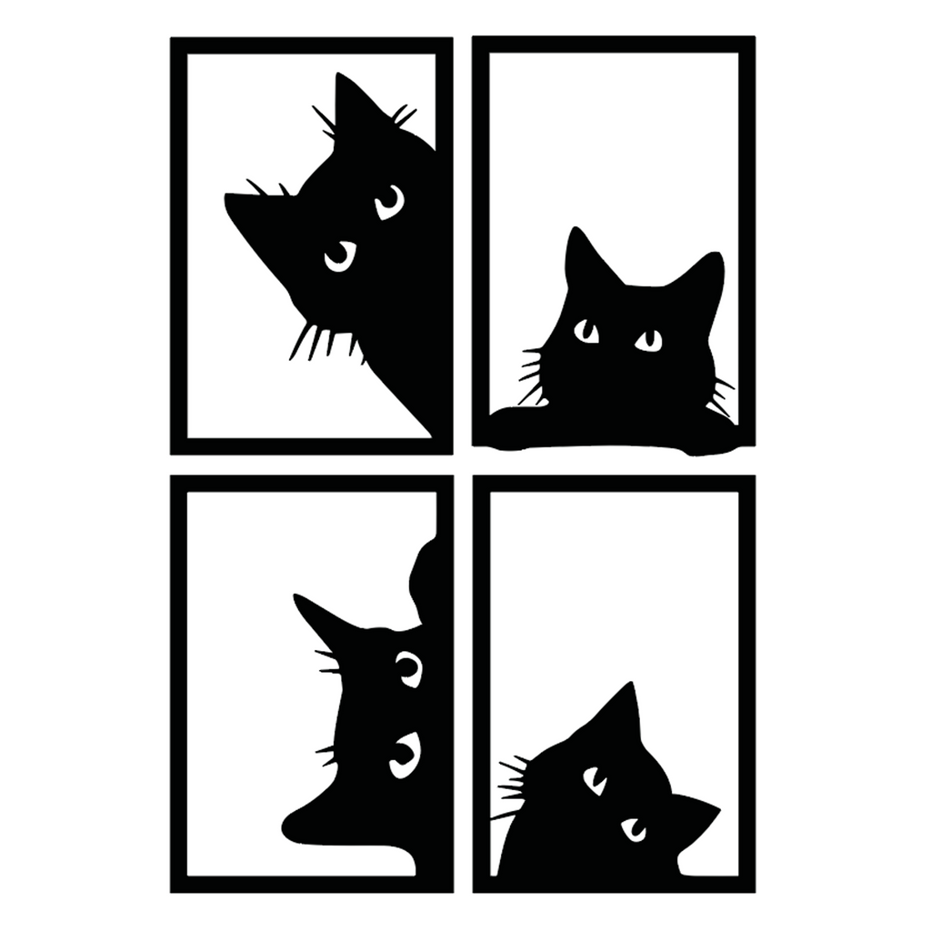 Black Cat Acrylic Wall Art