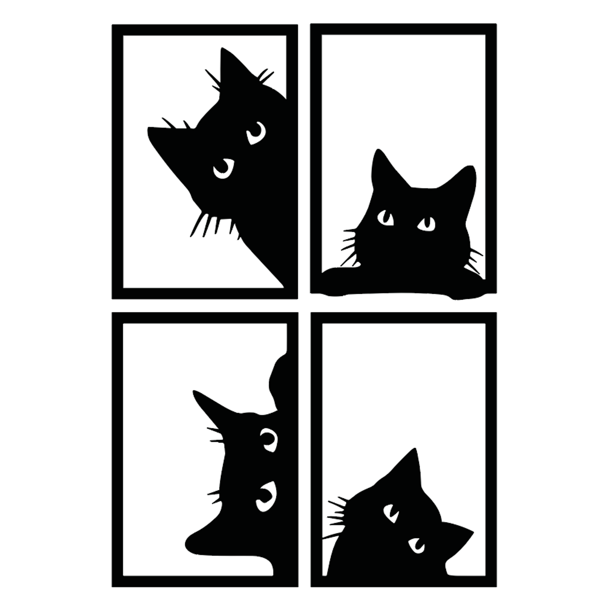 Black Cat Acrylic Wall Art