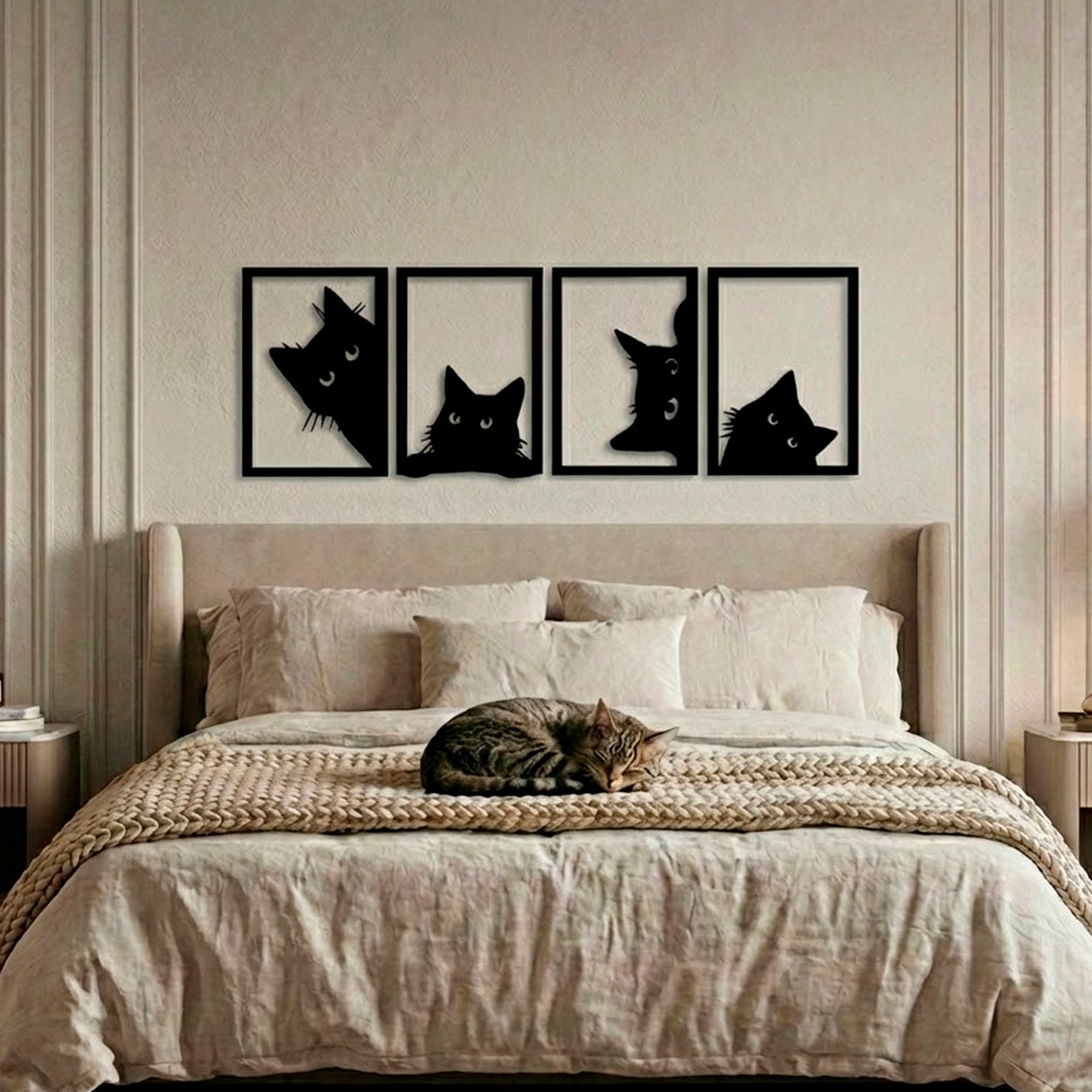 Black Cat Acrylic Wall Art