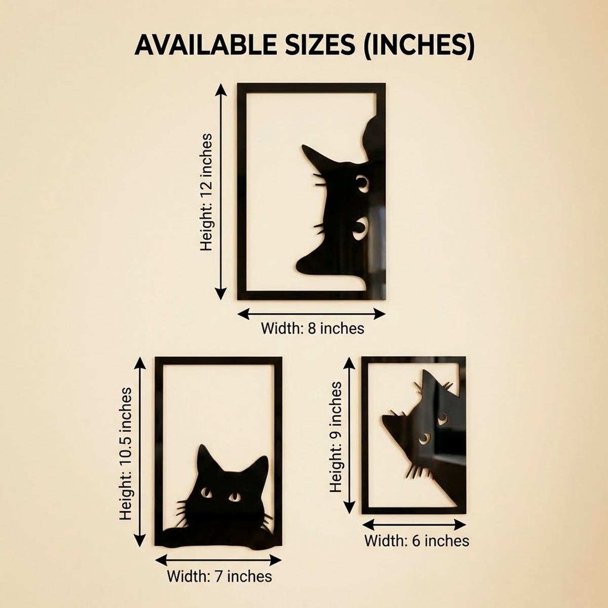 Black Cat Acrylic Wall Art
