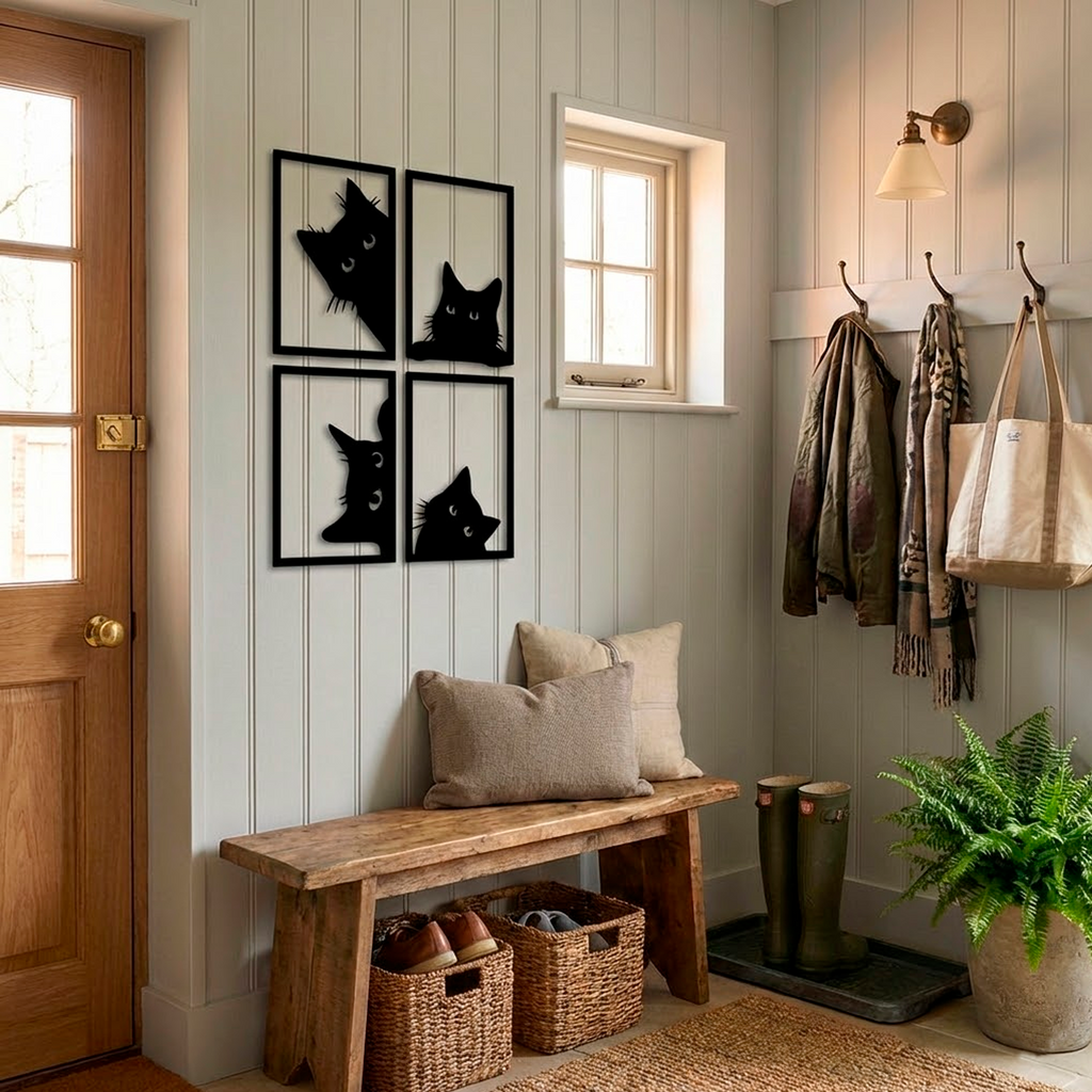 Black Cat Acrylic Wall Art