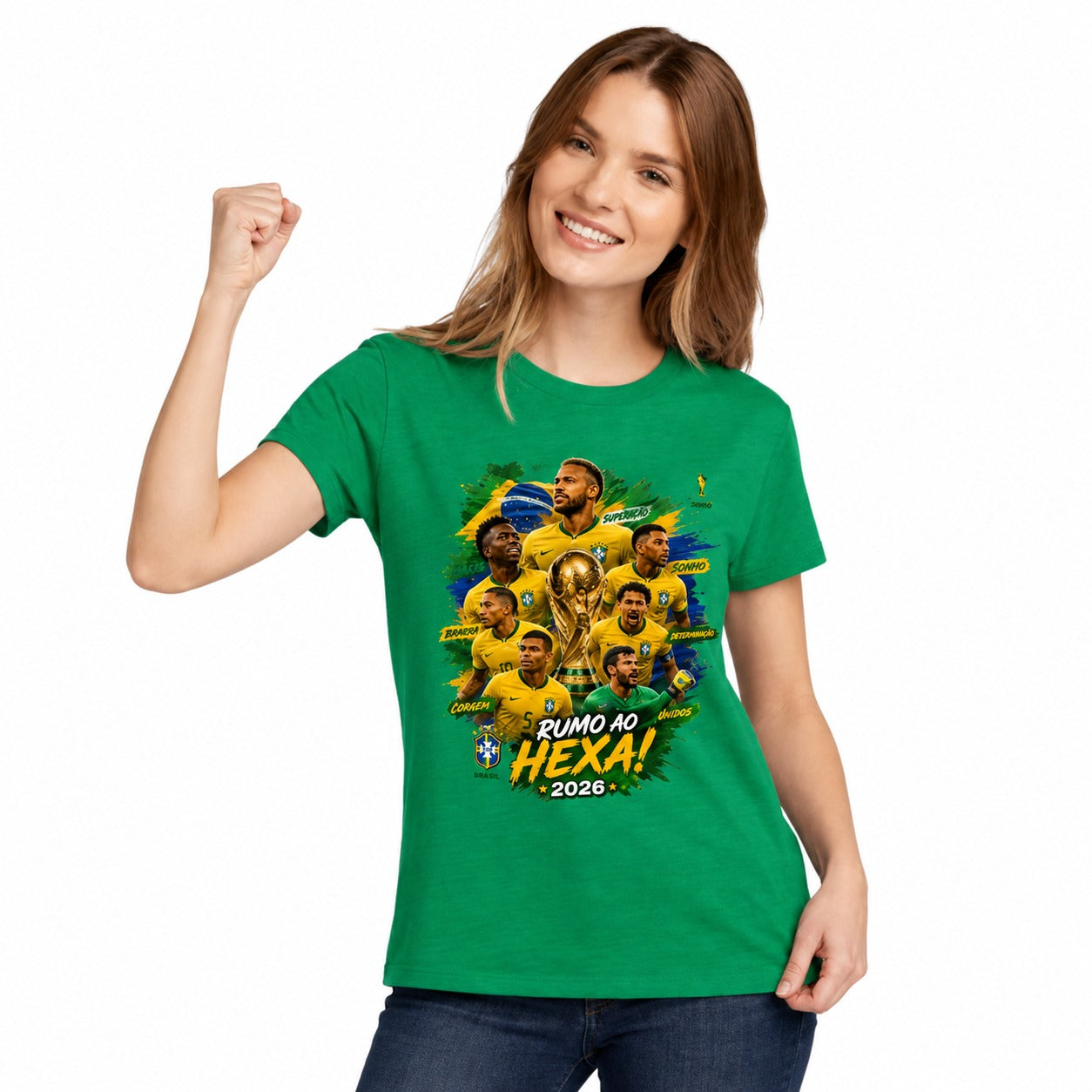 Women's Brasil "Rumo ao Hexa" 2026 Graphic T-Shirt